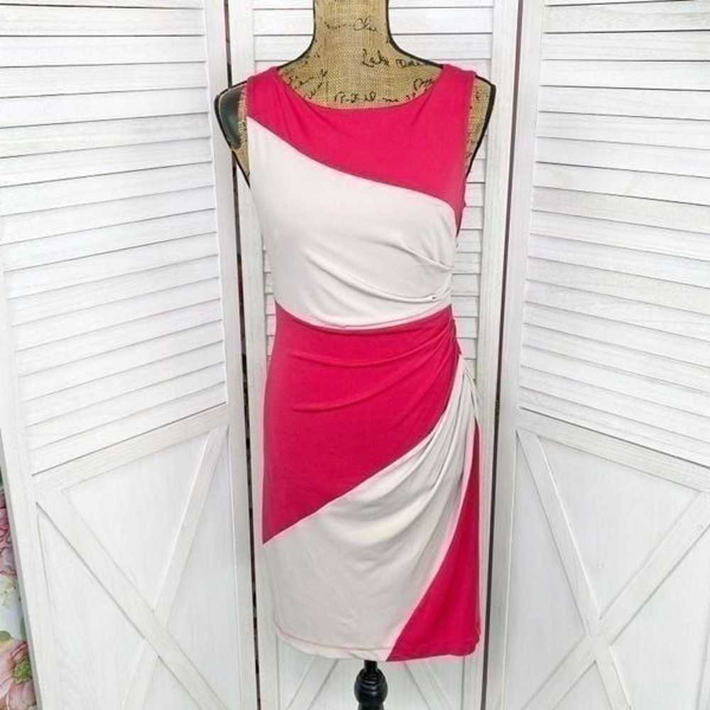 Muse Color Block Ruched Sleeveless Sheath Dress B… - image 1