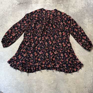 Free People Dress Womens Size Small Black Floral P