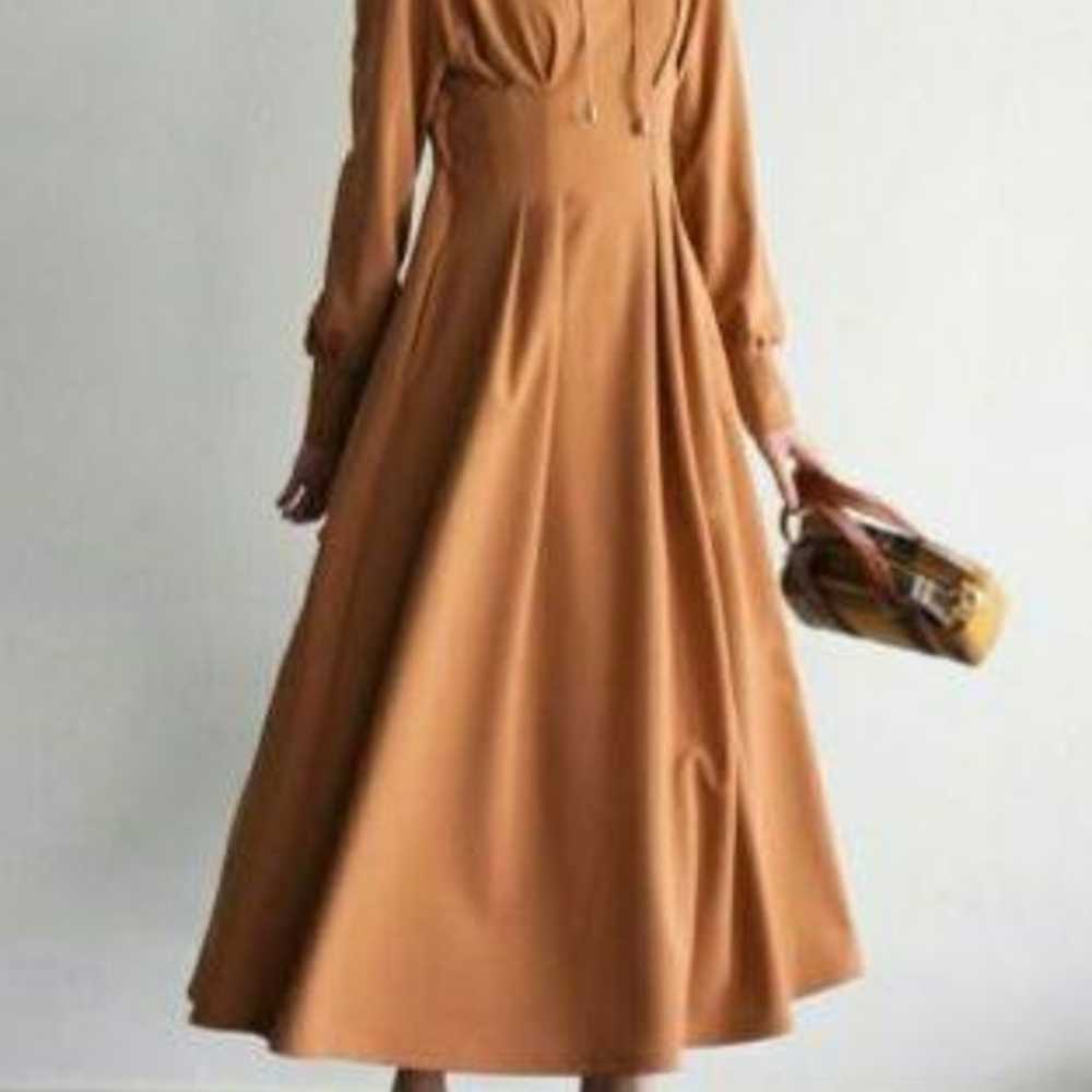 Brown Long Sleeve Dress (Hoodie Type) - image 3