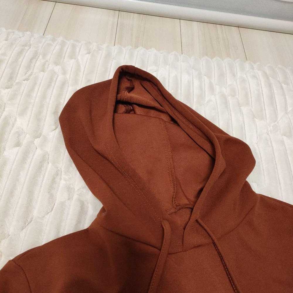 Brown Long Sleeve Dress (Hoodie Type) - image 8