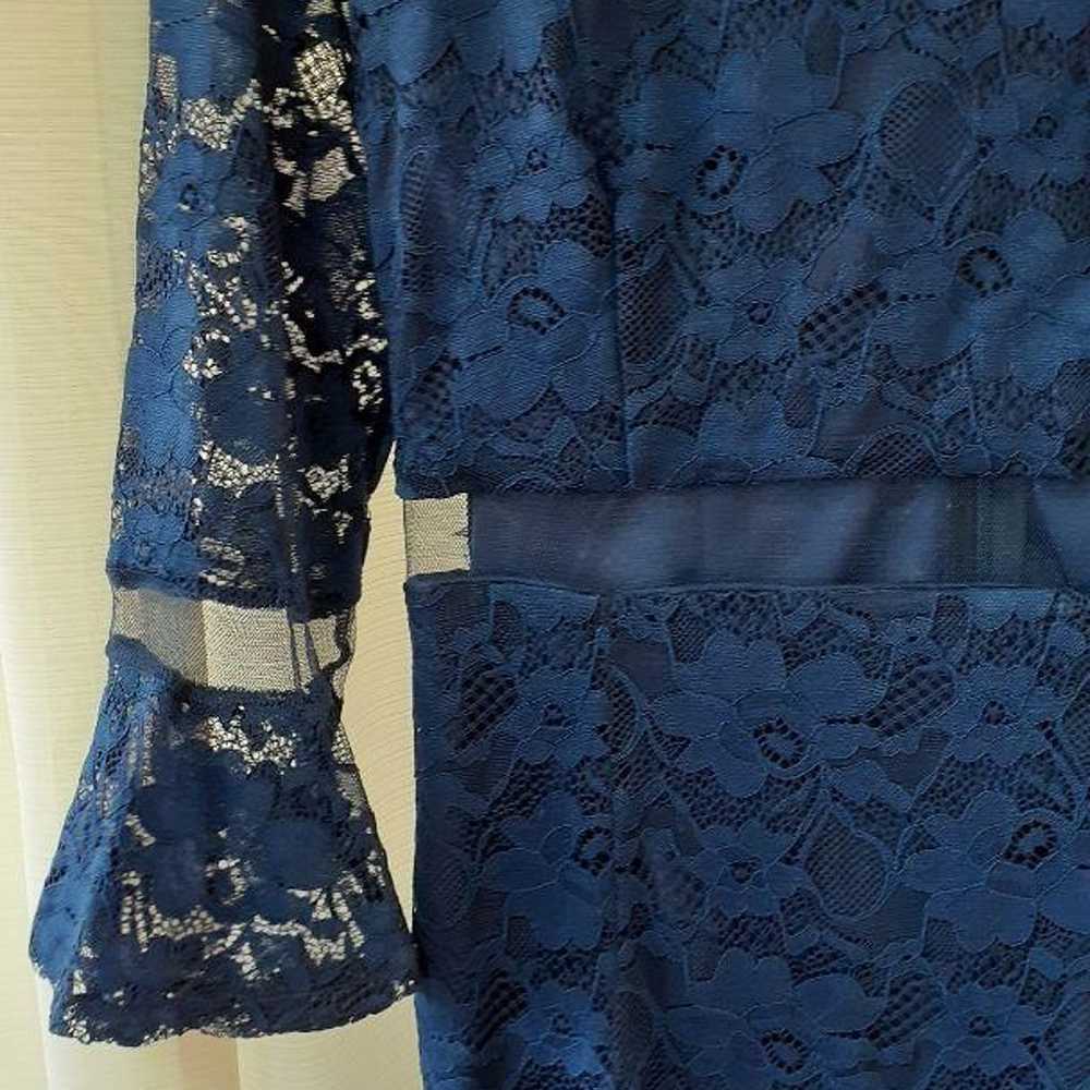 Navy Blue Lace Dress - image 2