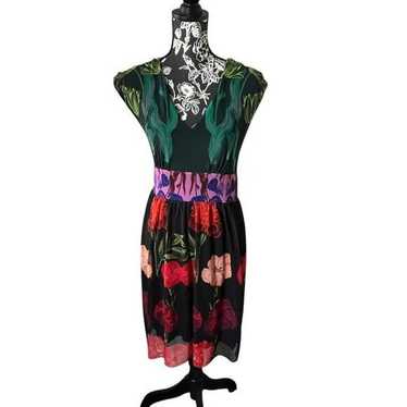 Desigual Carmen Dress Floral Sleeveless Colorful R