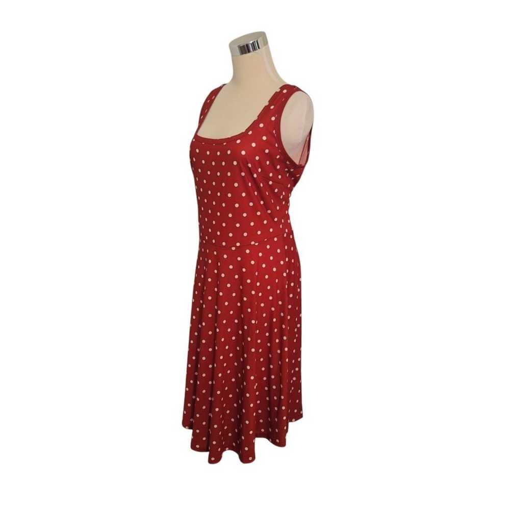 Fensace Red and White Polka Dot Fit & Flare Sleev… - image 2