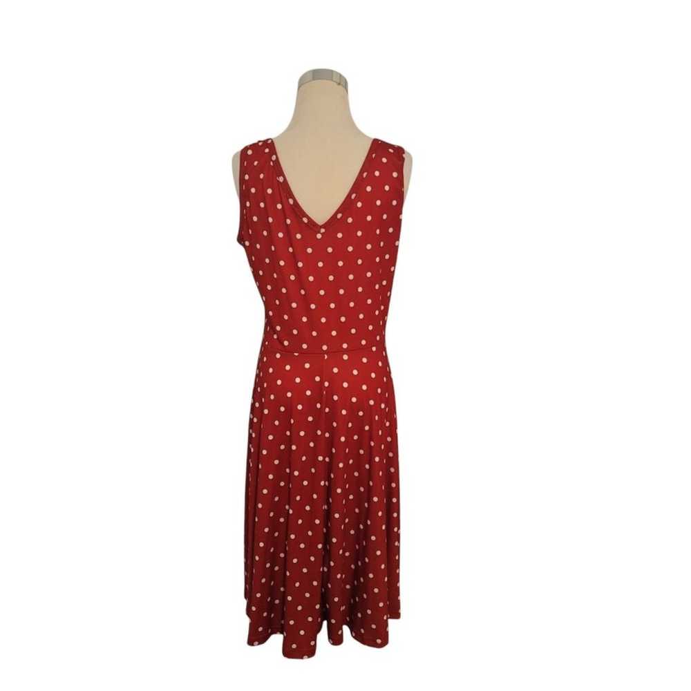 Fensace Red and White Polka Dot Fit & Flare Sleev… - image 3