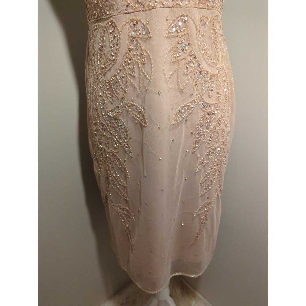 Jkara Beaded Blush Pink Sz 6 Formal Party Dress - image 3