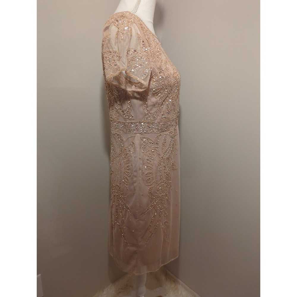 Jkara Beaded Blush Pink Sz 6 Formal Party Dress - image 4