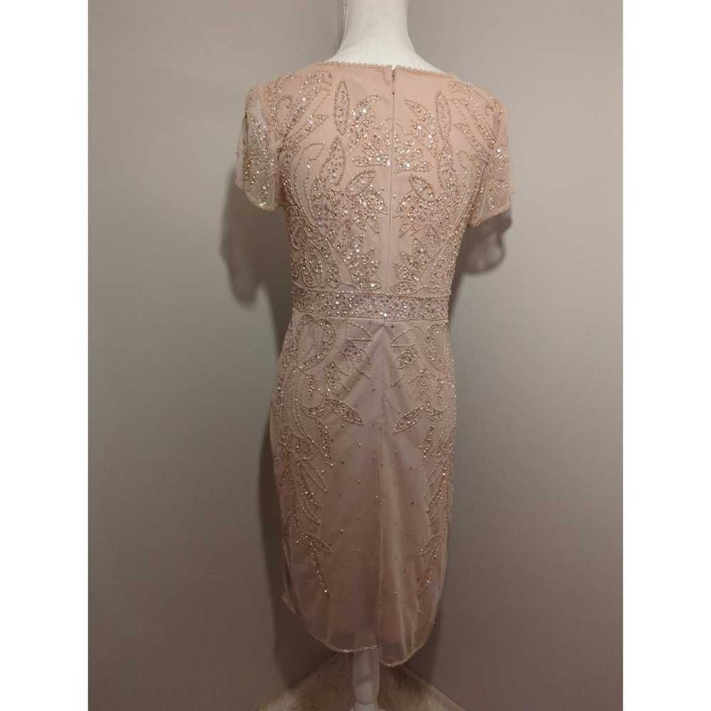 Jkara Beaded Blush Pink Sz 6 Formal Party Dress - image 5