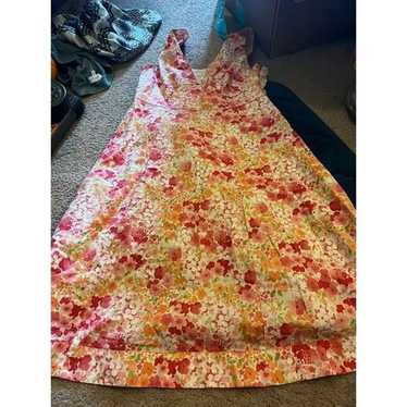 Garnet Hill pink floral dress 6