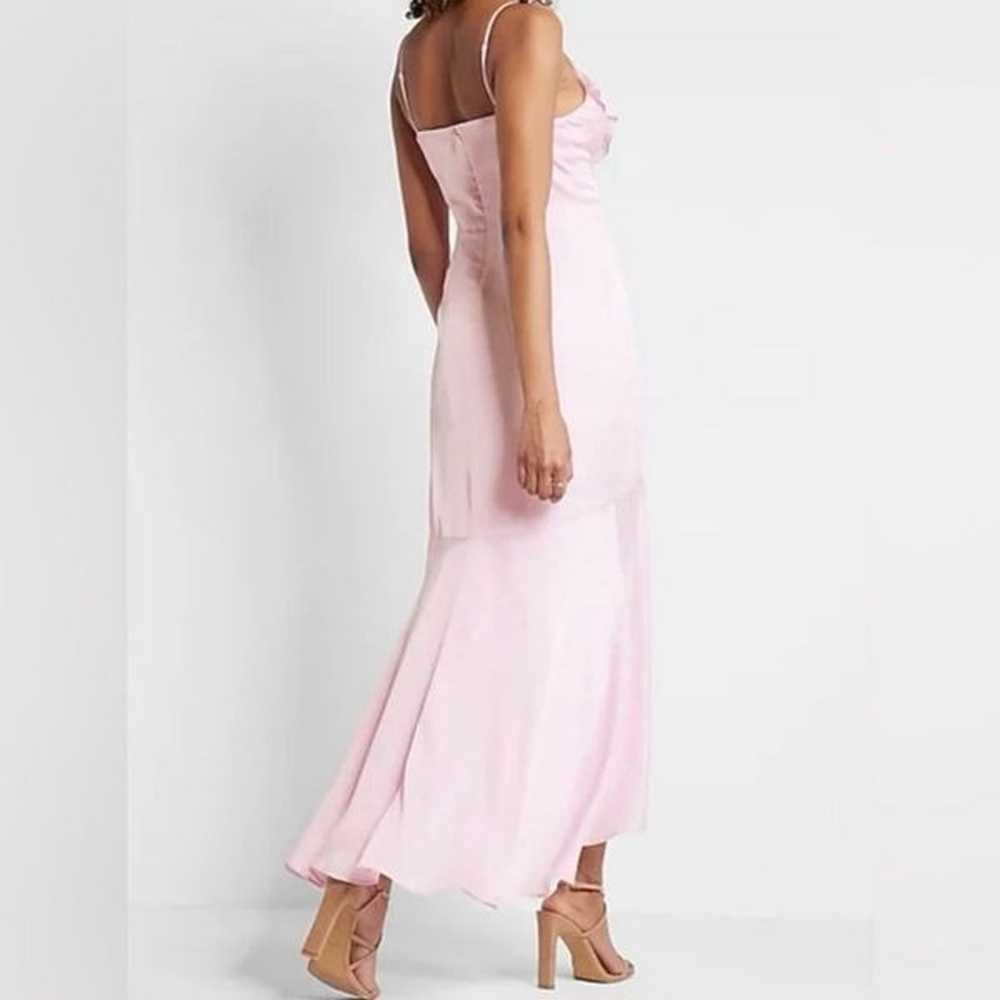 Express pink ruffle maxi dress with adjustable st… - image 2