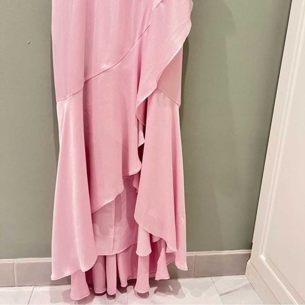 Express pink ruffle maxi dress with adjustable st… - image 8