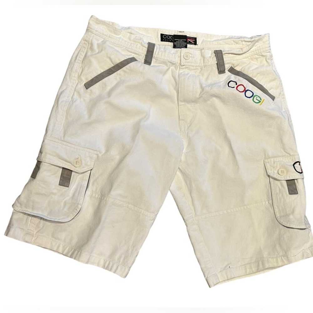 Coogi Coogi Mens Size 36 White Cargo Shorts in 10… - image 1