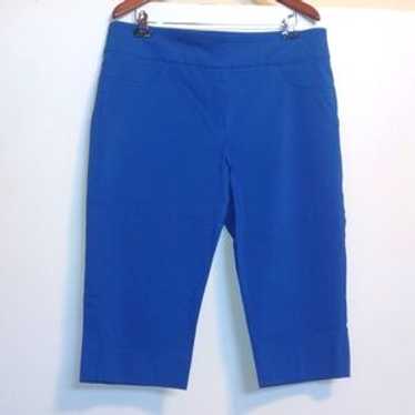 Ruby Rd Pull On Capri Size 18 Lapis Blue - image 1