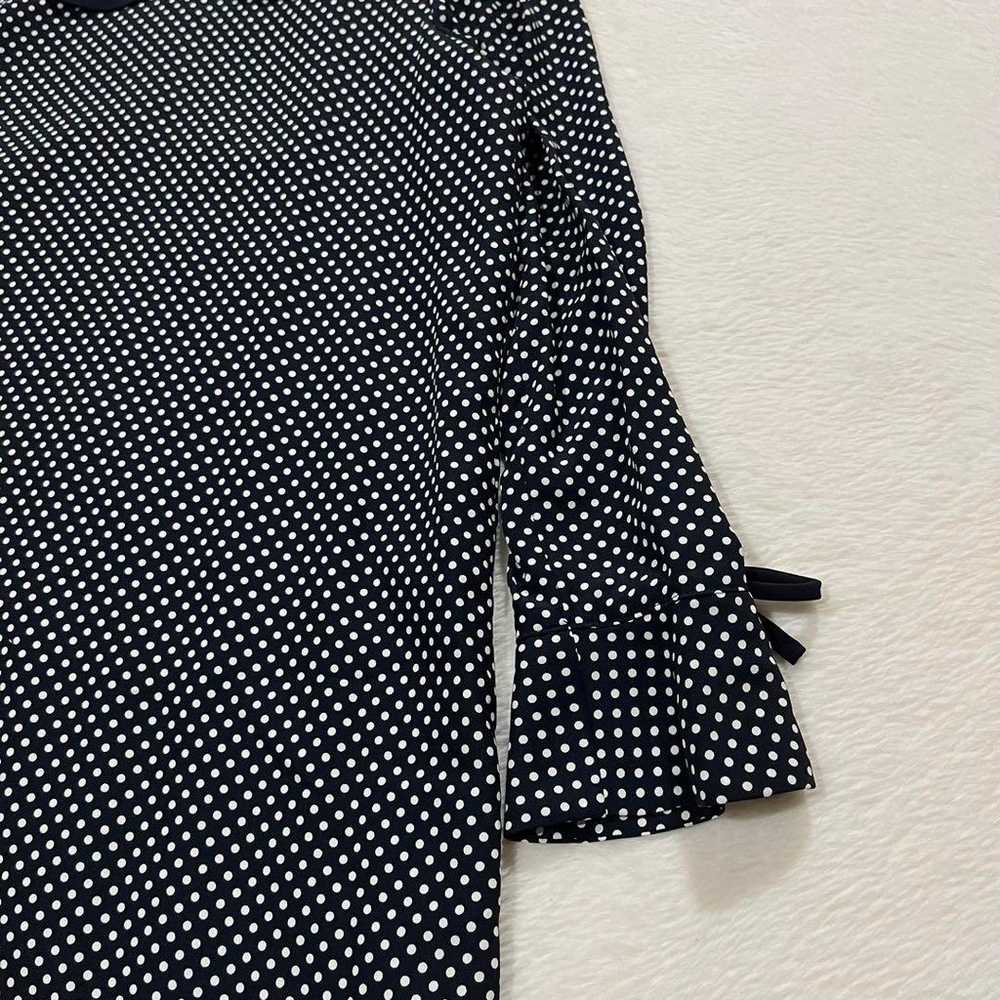 t1293 【poudre】 Polka Dot Long Dress Long Sleeve C… - image 5