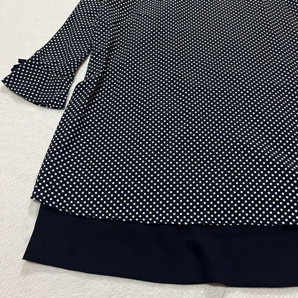 t1293 【poudre】 Polka Dot Long Dress Long Sleeve C… - image 7