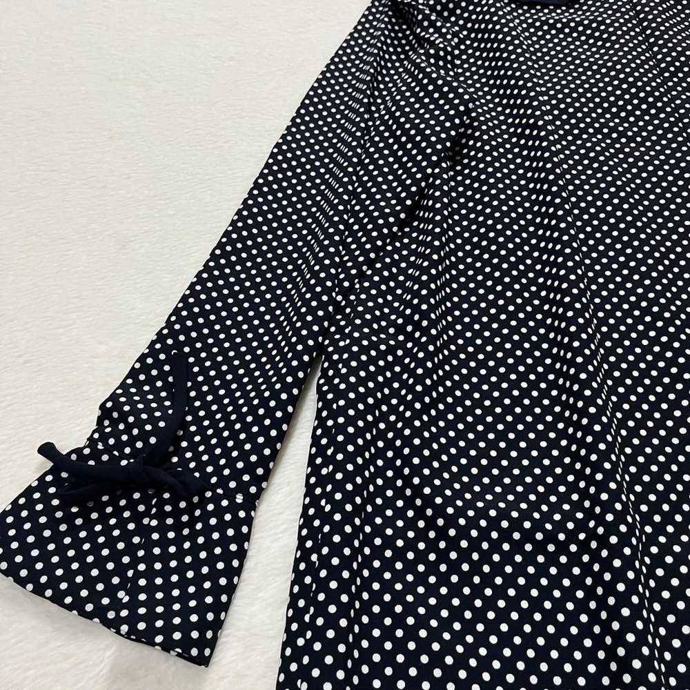 t1293 【poudre】 Polka Dot Long Dress Long Sleeve C… - image 9