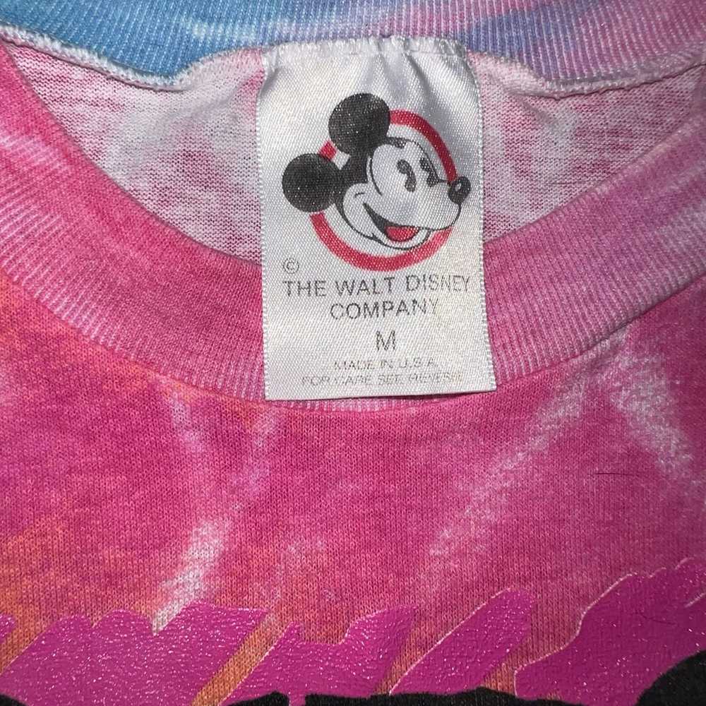 Vintage Disney Mickey Mouse tie dye cropped T-shi… - image 4