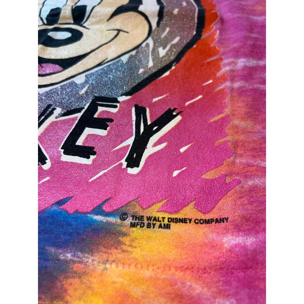 Vintage Disney Mickey Mouse tie dye cropped T-shi… - image 7