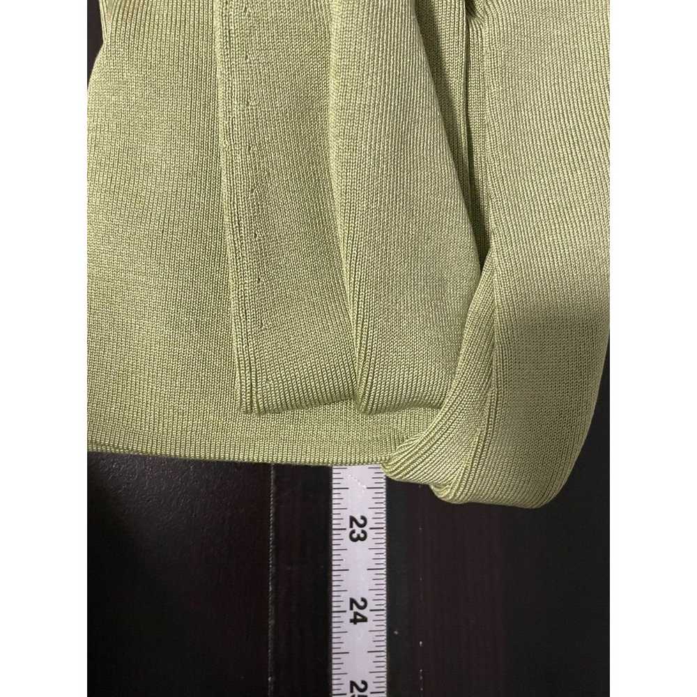 Vintage Neiman Marcus Womens Top XL Green Silk St… - image 5