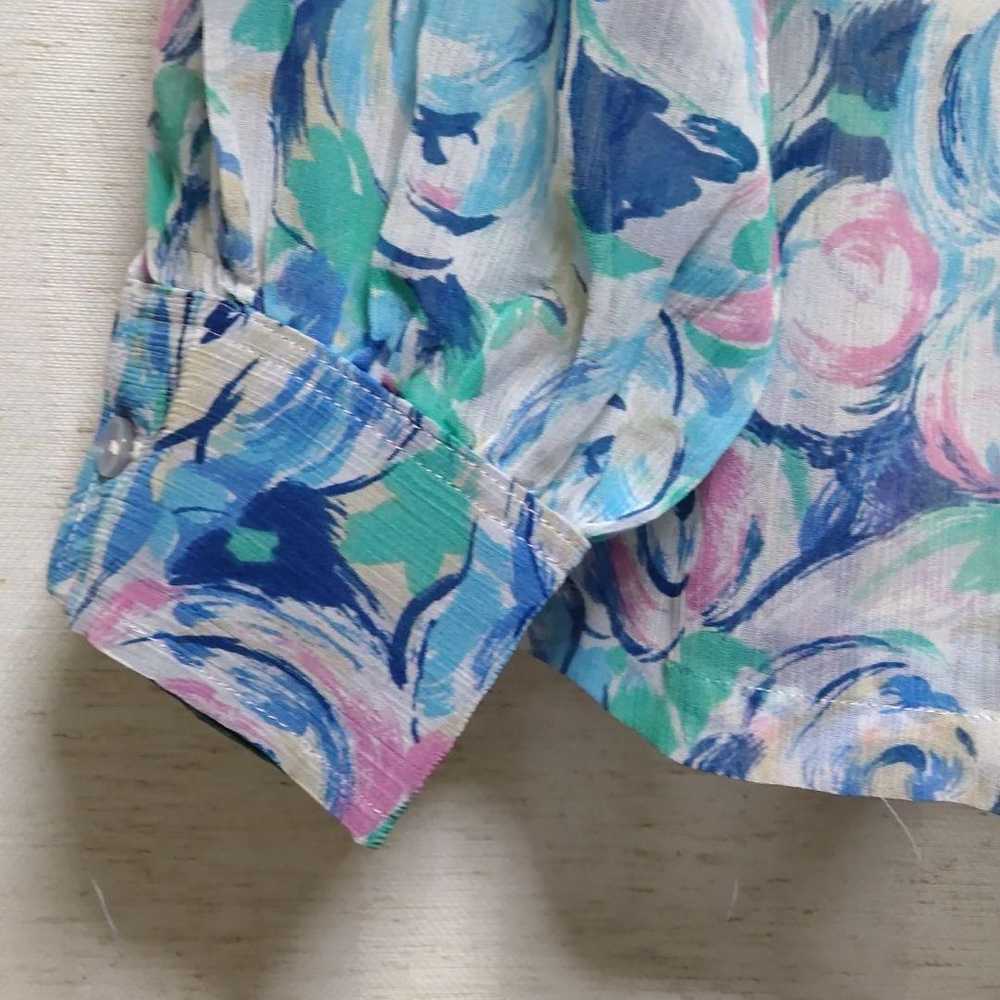 Ladies' shirt, sheer, size M, Tokyo blouse, retro… - image 5