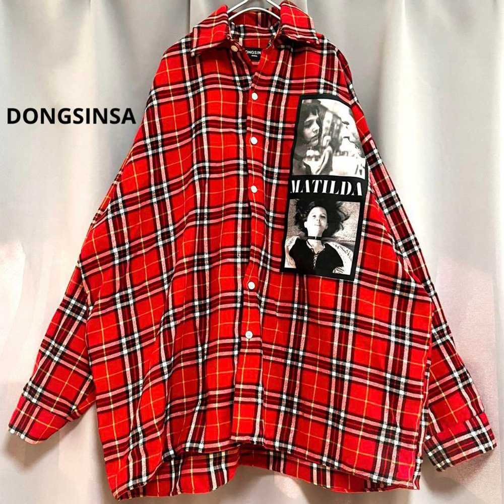 DONGSINSA Leon Mathilda Tartan Check Shirt Large … - image 1