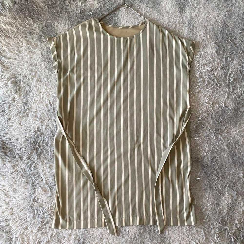 Tunic dress◆Stripes/Waist ribbon/For adult women/… - image 2