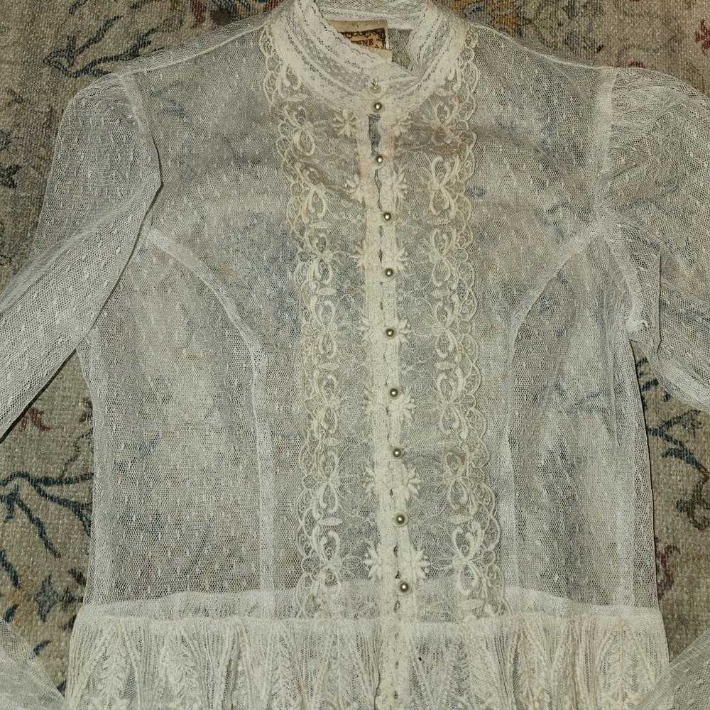 Gunne Sax lace top - image 3