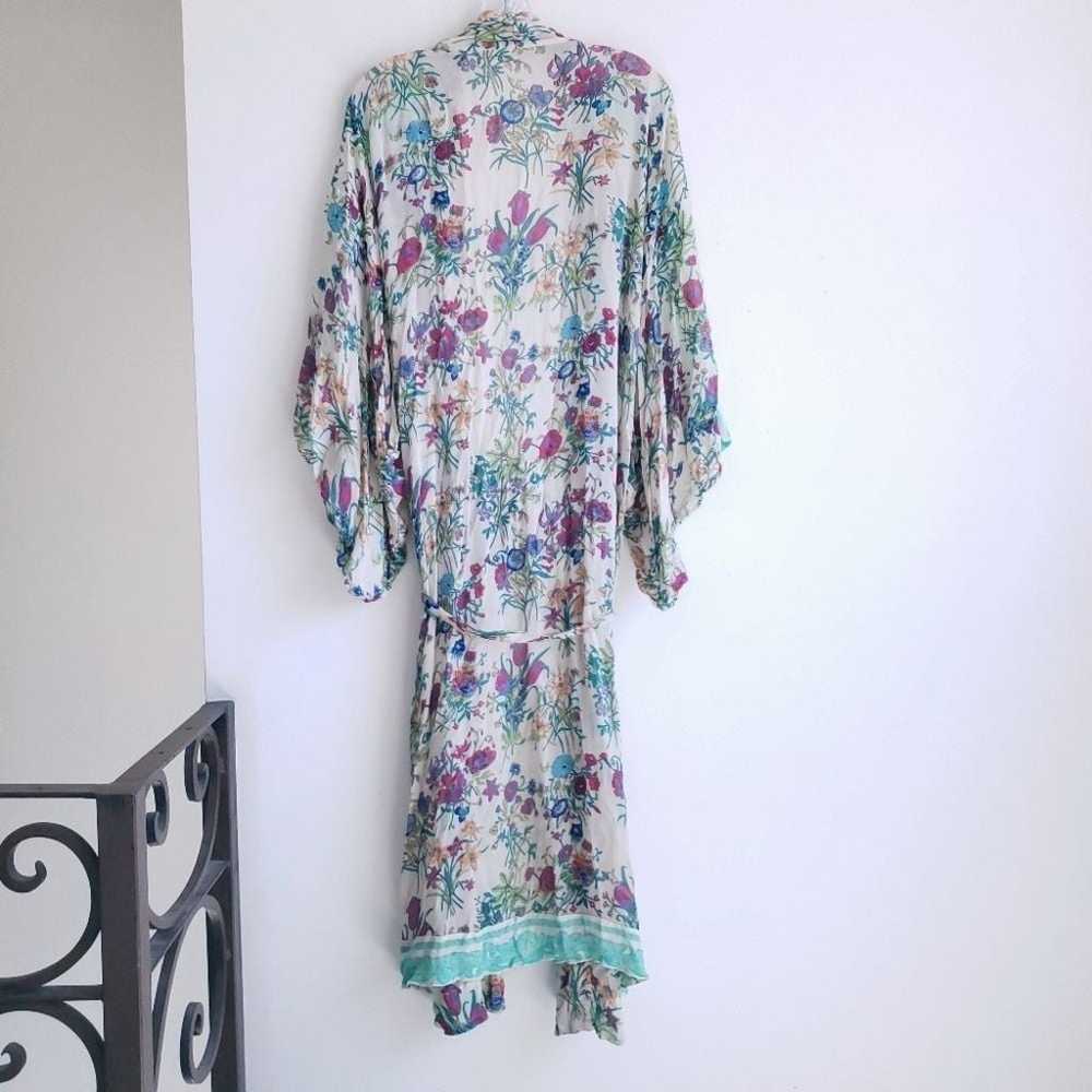 Rare Spell Gypsy Queen Printed Maxi Kimono Cream … - image 6