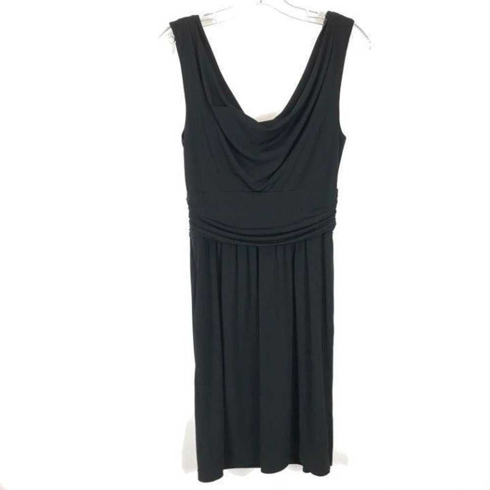 Size 8 WHBM Draped Sleeveless LBD Dress - image 4