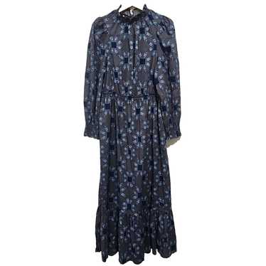 Universal Thread Blue Patchwork Maxi Dress Size M… - image 1