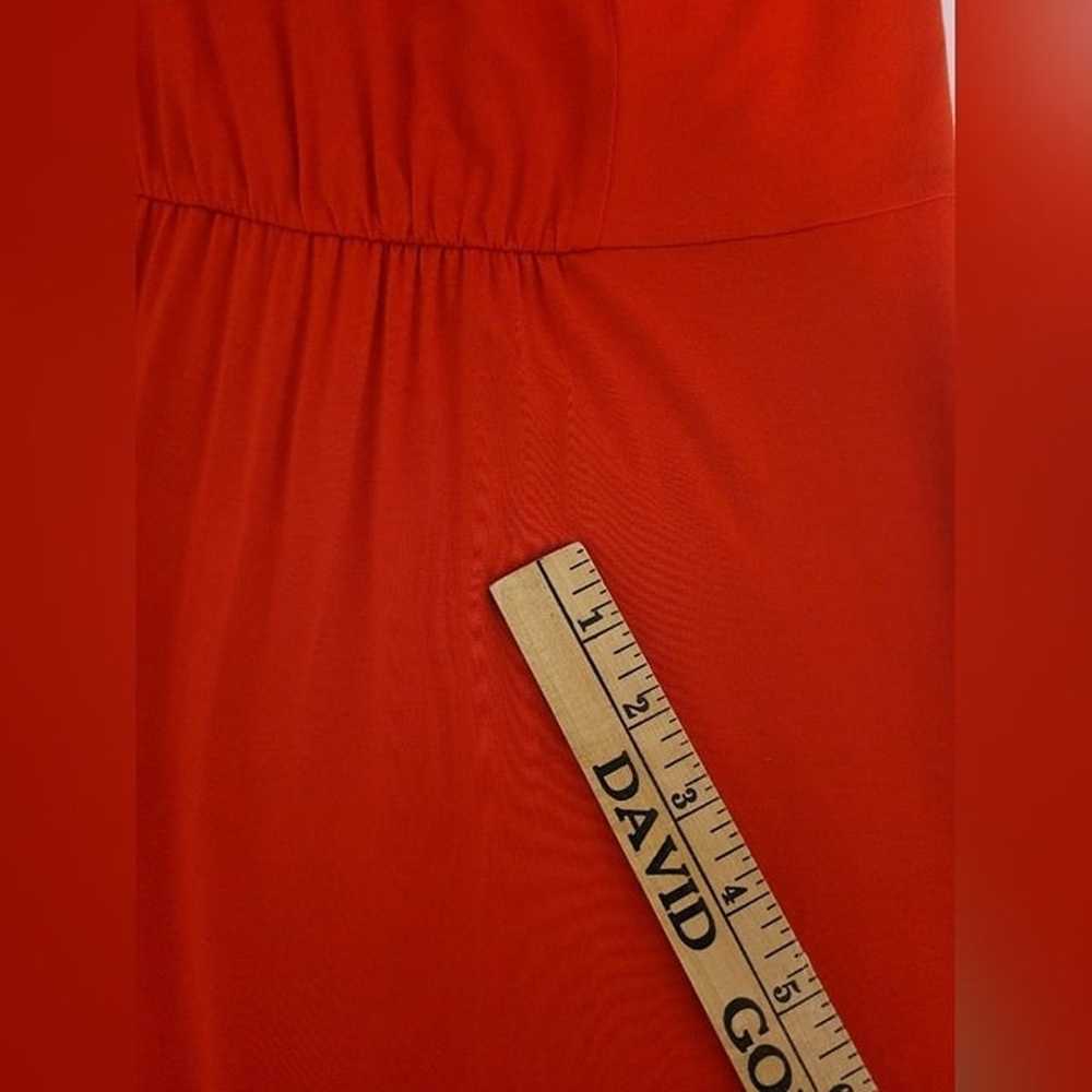 Boden Red Tiered Ruffle Maxi Dress sz 8 - image 11