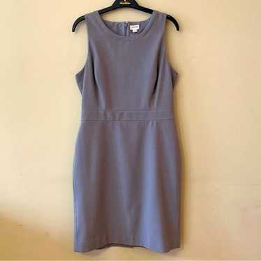 J. Crew classic gray sleeveless sheath dress 8 EUC