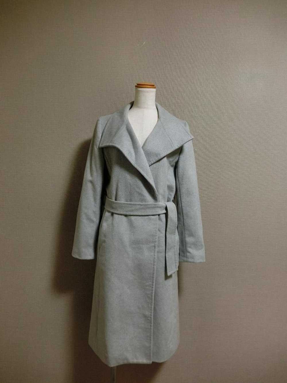 Ined Angora Cashmere Belted Beautiful Line Coat L… - image 2