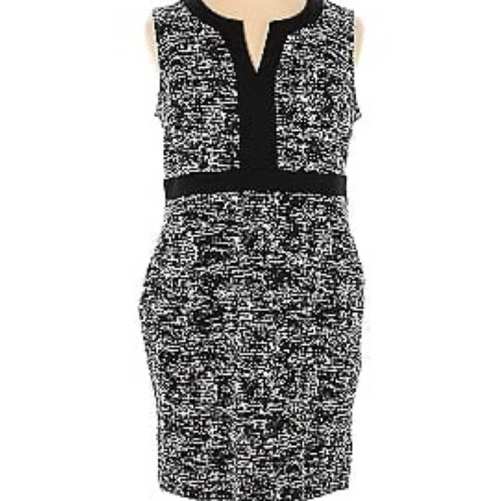 Dana Buchman black white sleeveless knee length s… - image 5