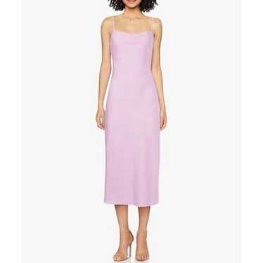 astr the label dress Pink Peony Lyocell Linen Tan… - image 1