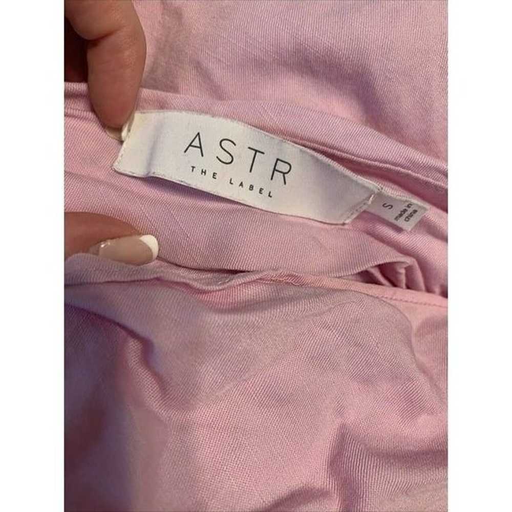 astr the label dress Pink Peony Lyocell Linen Tan… - image 2