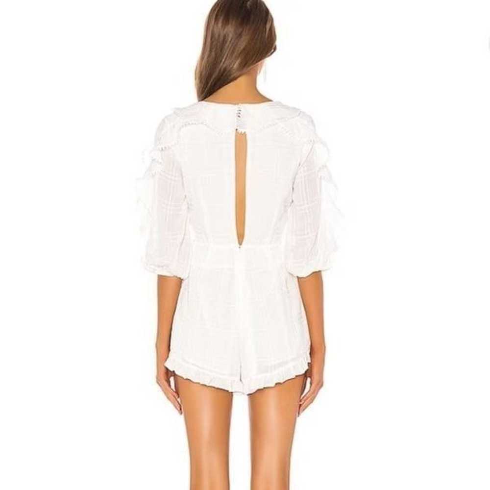 NWOT Revolve Majorelle Enzo Ivory Ruffle Romper S… - image 2