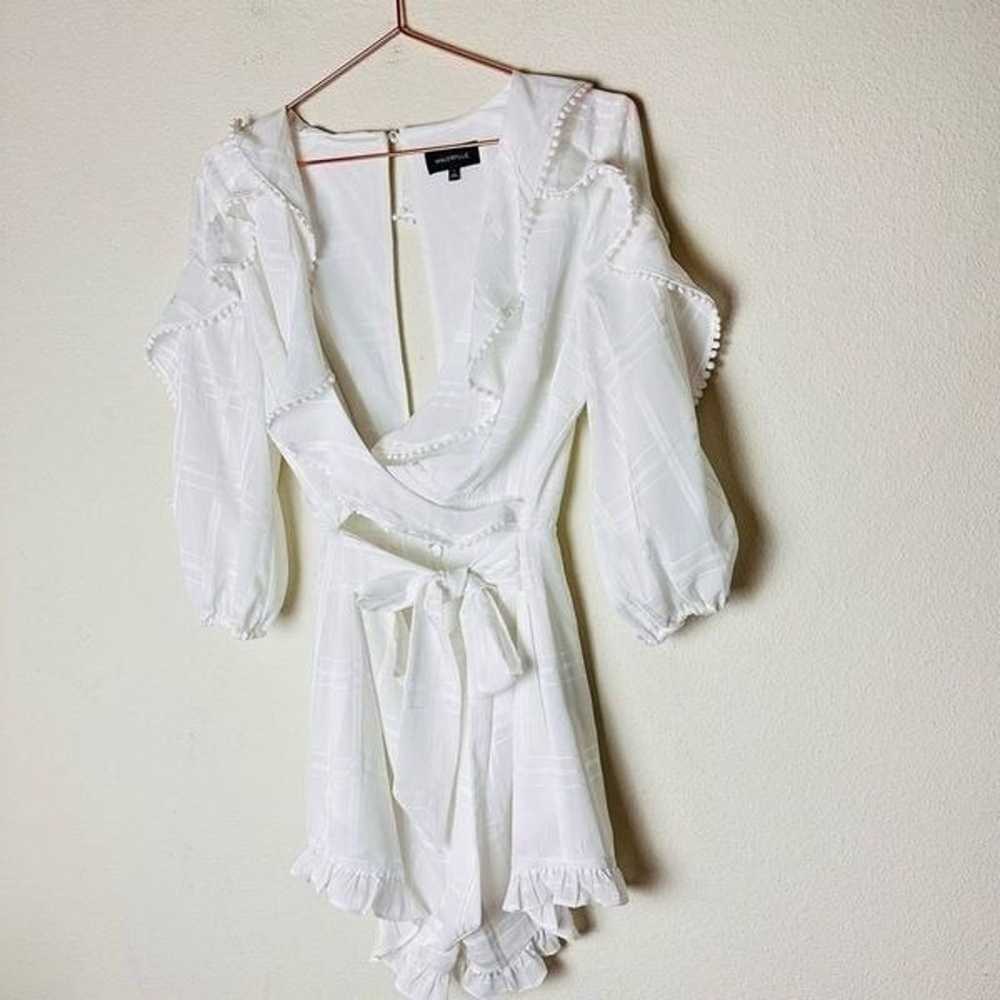 NWOT Revolve Majorelle Enzo Ivory Ruffle Romper S… - image 4