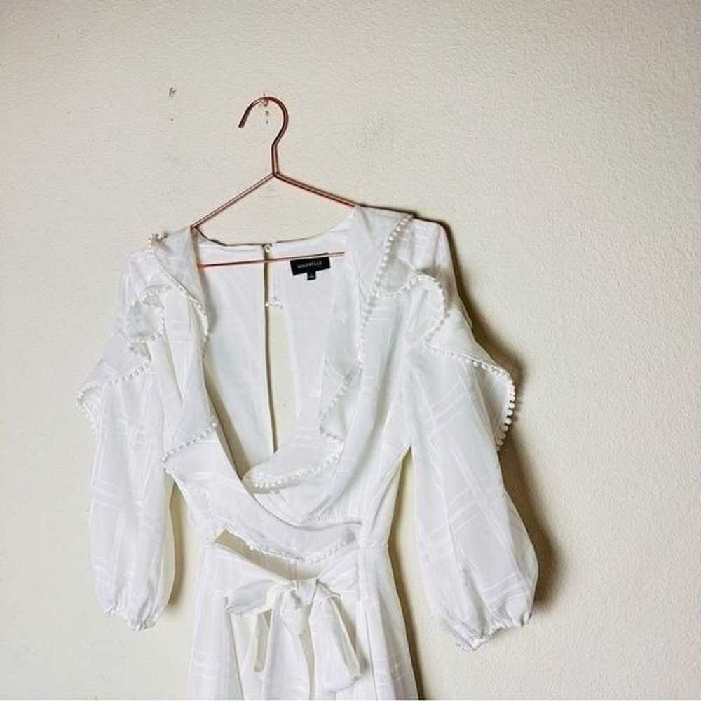 NWOT Revolve Majorelle Enzo Ivory Ruffle Romper S… - image 5