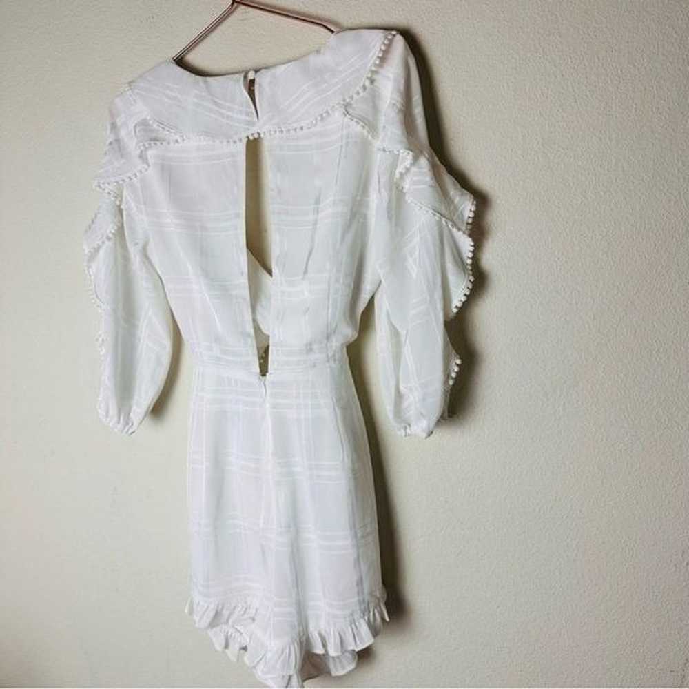 NWOT Revolve Majorelle Enzo Ivory Ruffle Romper S… - image 7