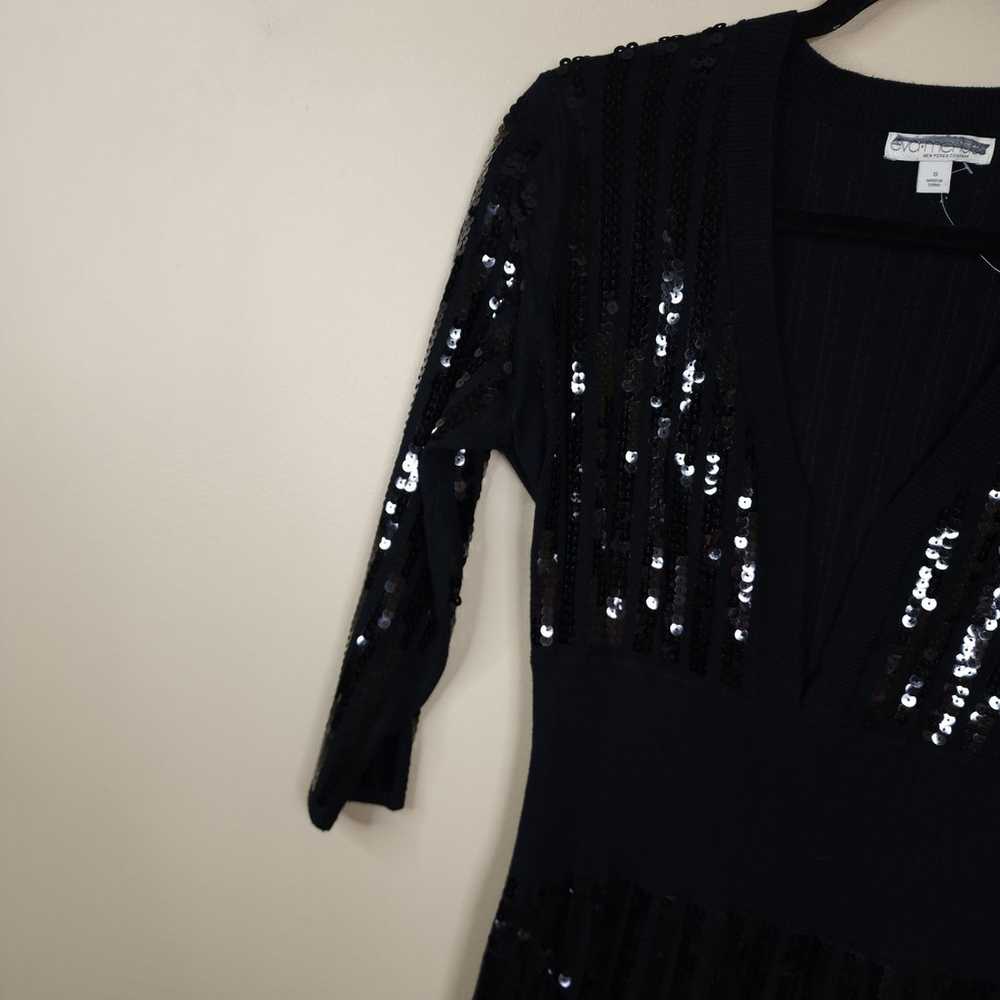 Eva Mendes New York & Company Black Sequin Mini D… - image 3