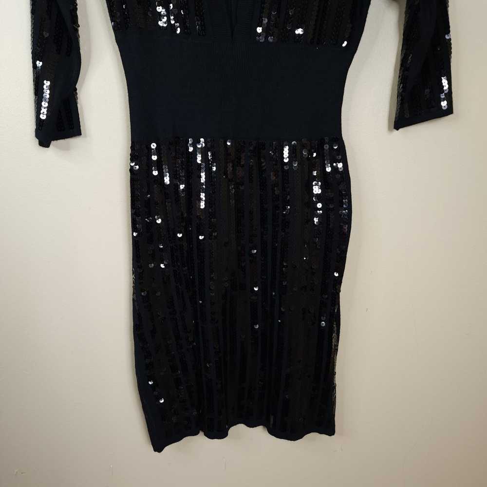 Eva Mendes New York & Company Black Sequin Mini D… - image 4