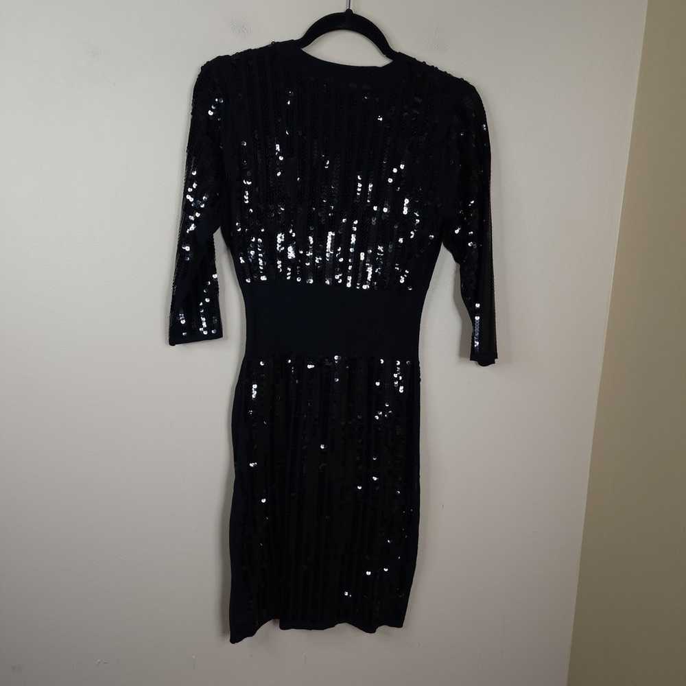 Eva Mendes New York & Company Black Sequin Mini D… - image 6