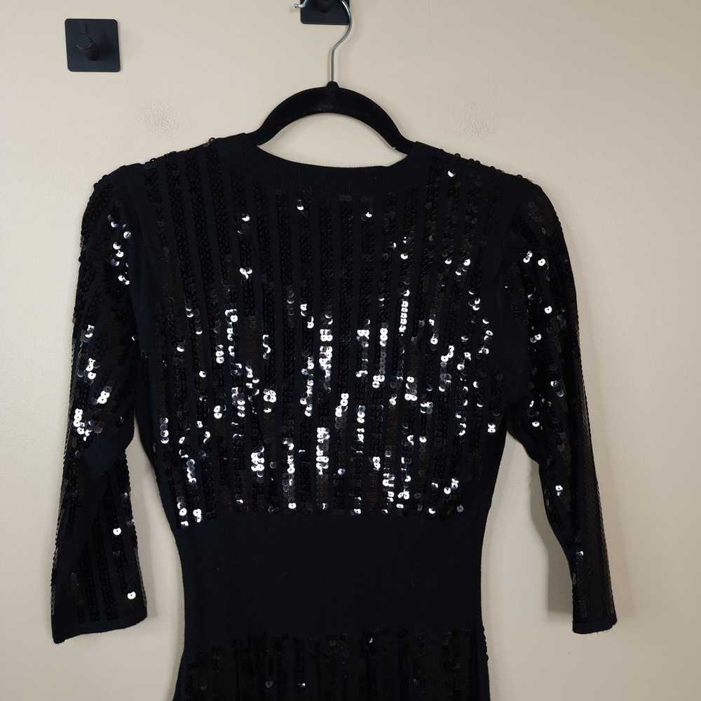 Eva Mendes New York & Company Black Sequin Mini D… - image 7