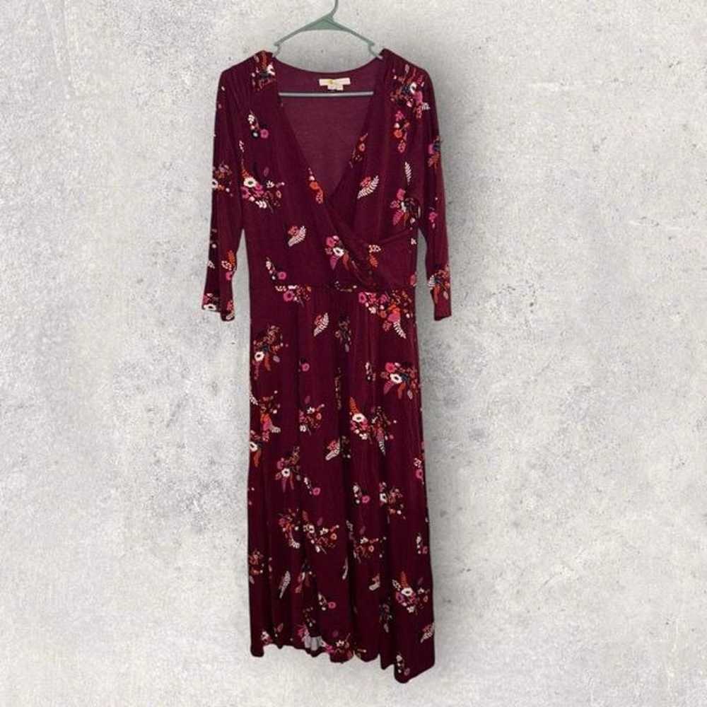 Boden Magenta Country Posh Wrap Dress- Size 10 - image 2