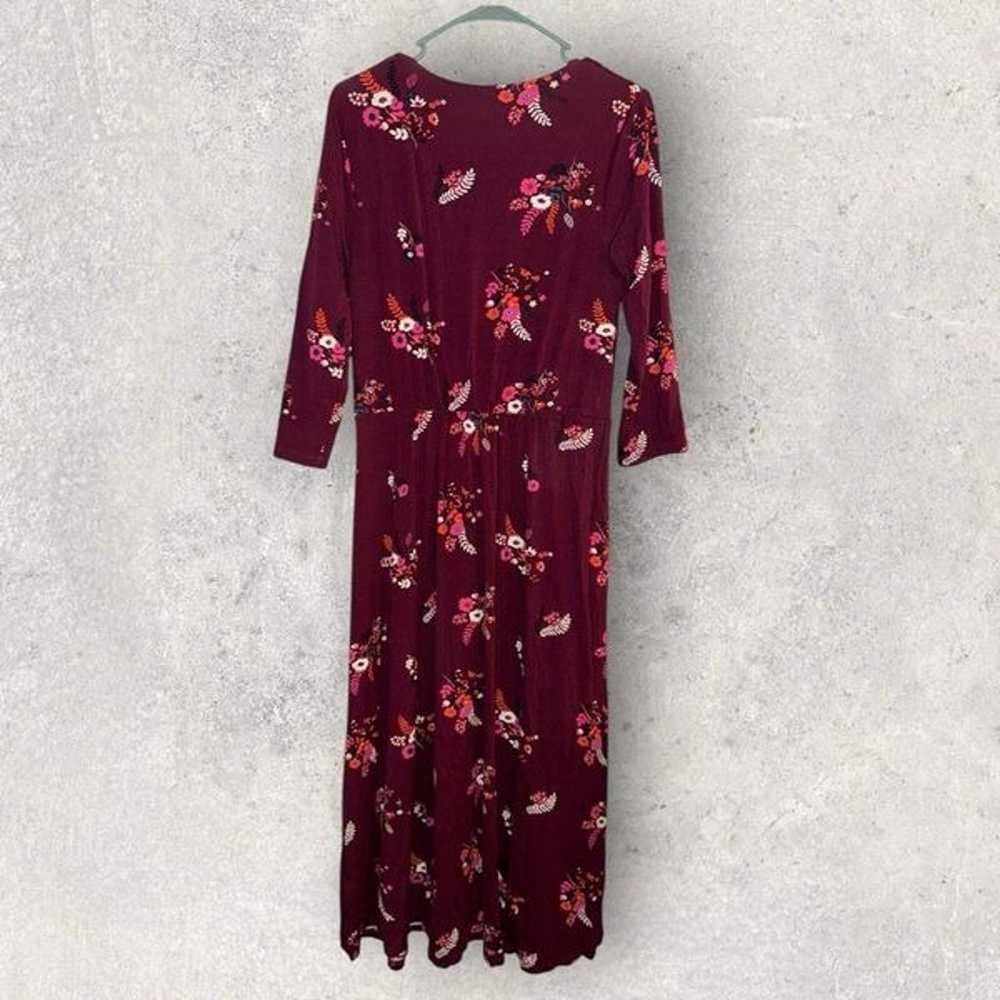 Boden Magenta Country Posh Wrap Dress- Size 10 - image 3