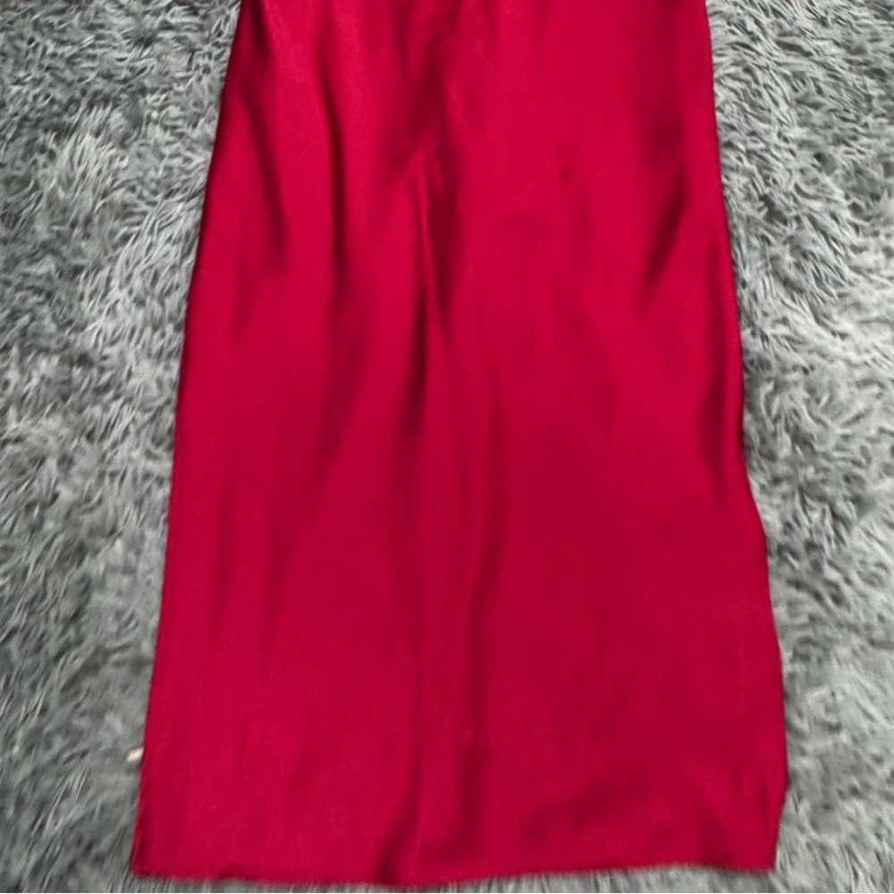 Taylor Red Midi Dress Size 8 - image 2