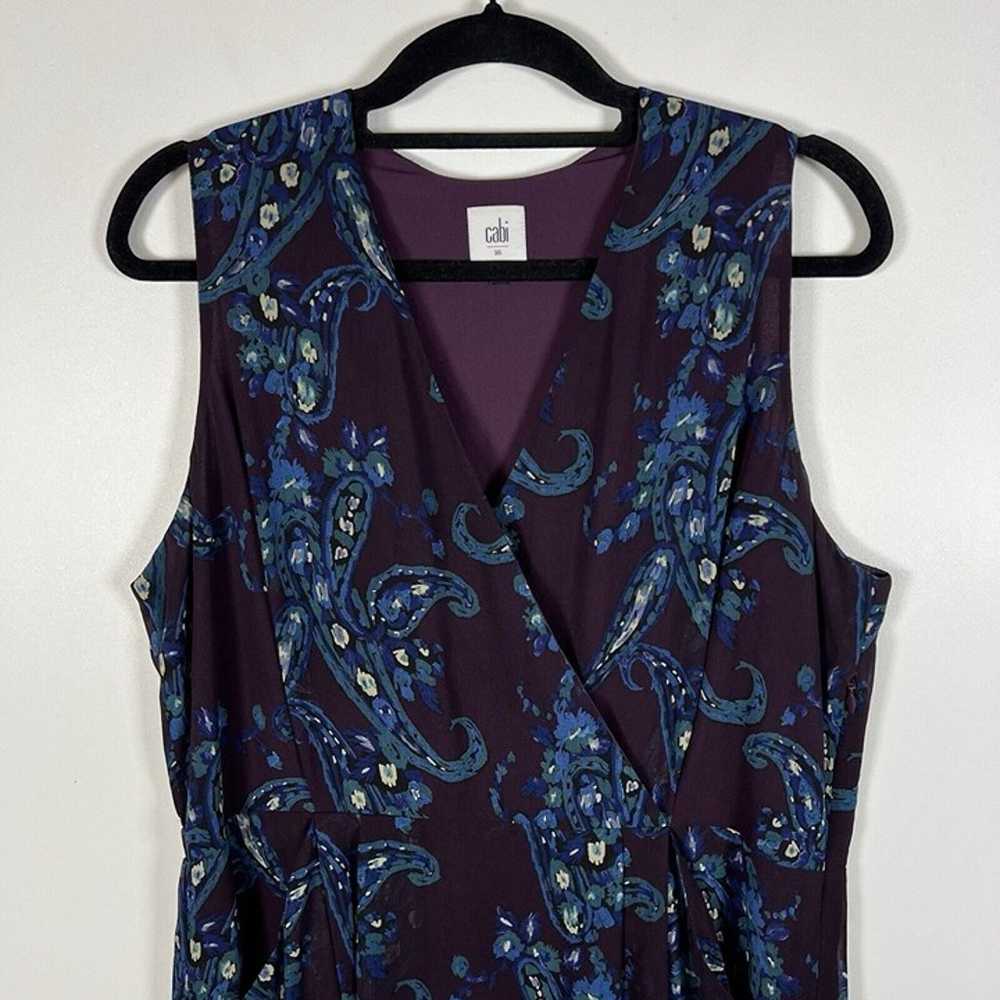 Cabi Purple and Blue 3461 Treasure Dress Paisley … - image 5