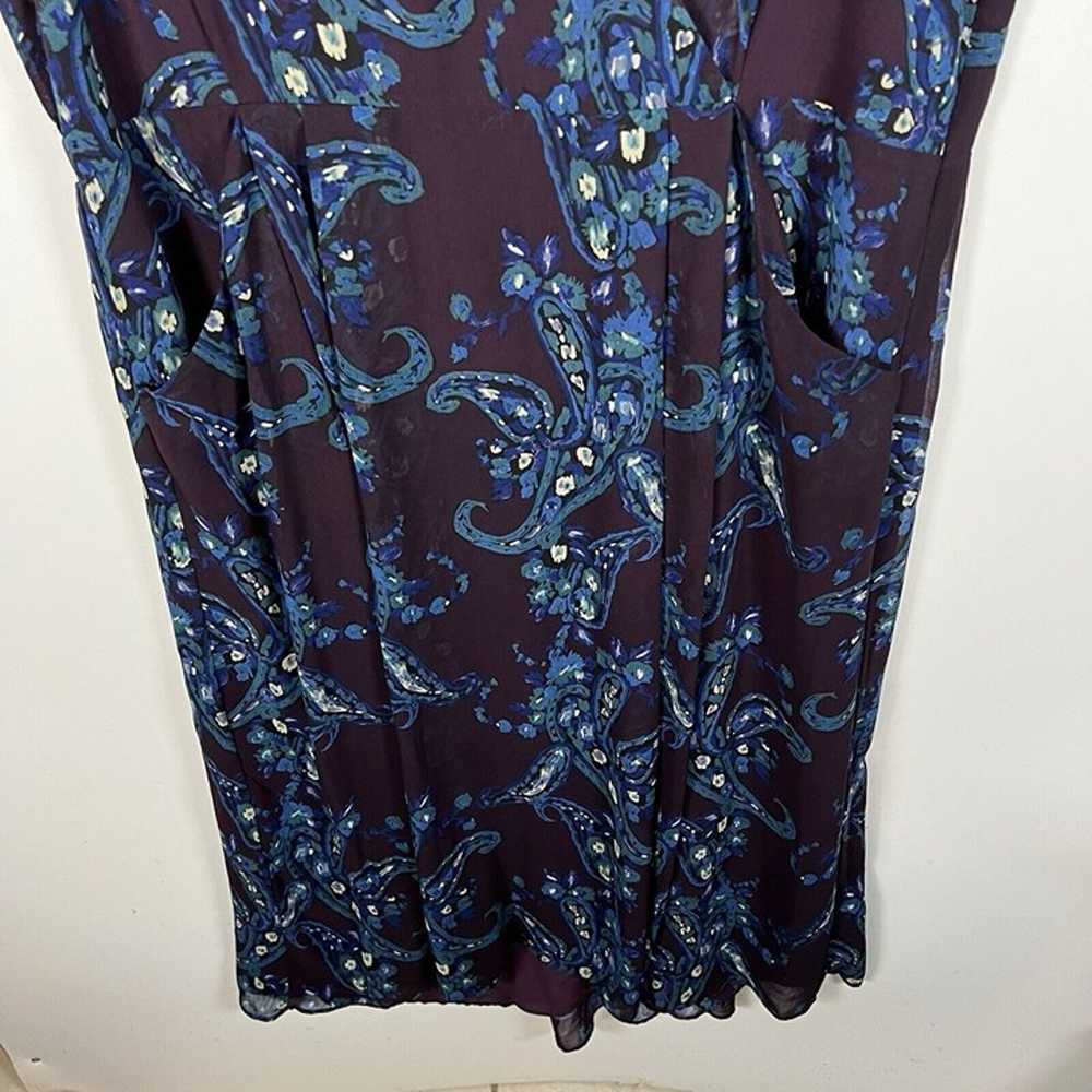 Cabi Purple and Blue 3461 Treasure Dress Paisley … - image 6