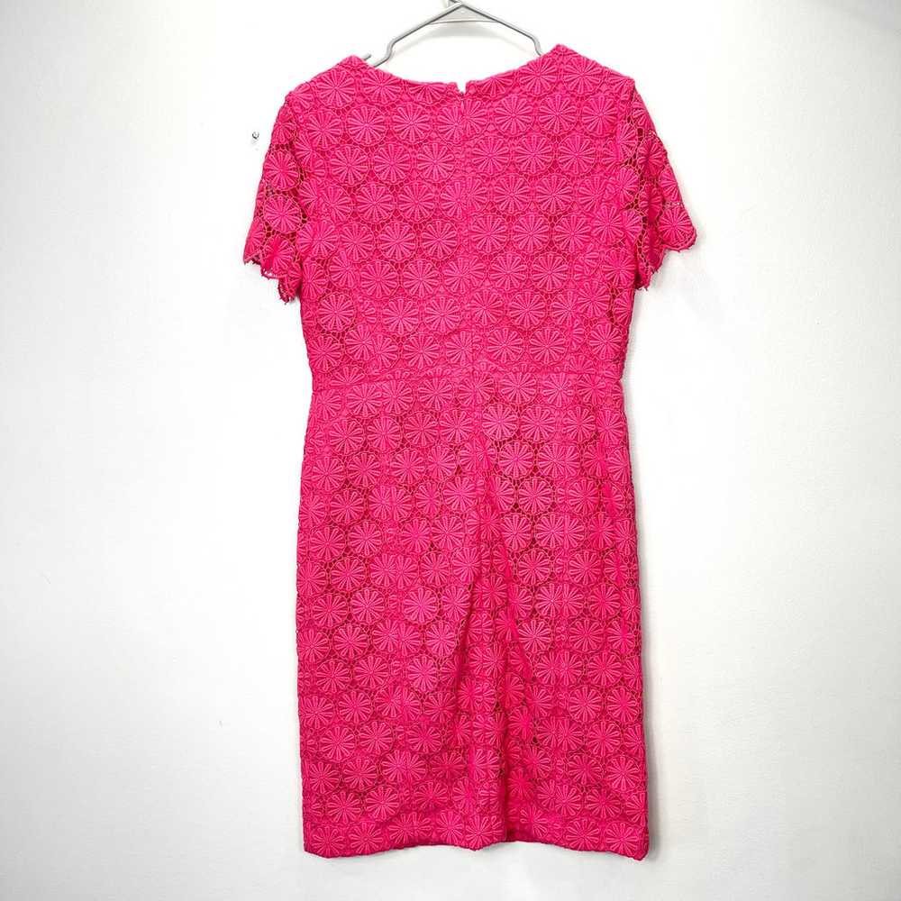 Talbots Pink Crochet Lace Short Sleeve Sheath Dre… - image 5