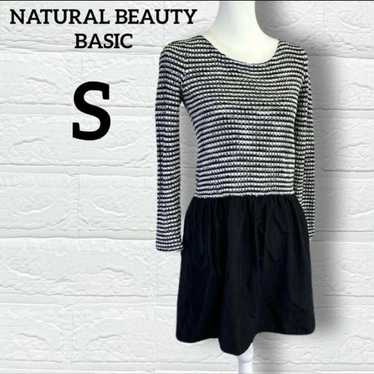 Natural Beauty Basic Docking Dress Knit Striped